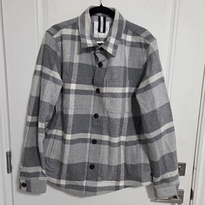 NWT - Profuomo Men's Italian Fabric Wool Blended Overshirt - Made In Portugal -L